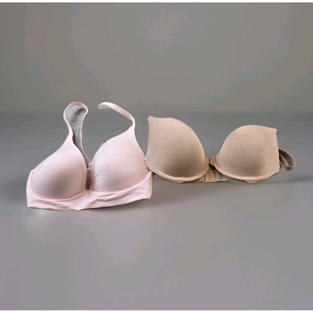 Victoria's Secret Women's Bras 1) Uplift Semi-Demi, 1) Lightly Lined Plunge 32DD